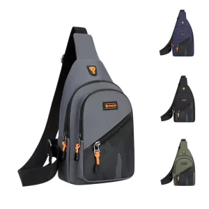 Waterproof Nylon Crossbody Utility Customizable Men’s Sport Cellphone Sling Bag
