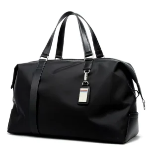 Waterproof Nylon Fashion Letter Design Portable Sports Gym Traveling Folding Luggage Outdoor Men’s Handbag