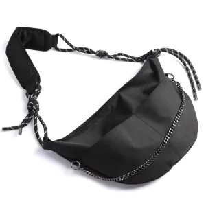 Waterproof Nylon Men’s Sling Bag Crossbody Couple Messenger Shoulder Bag for City Casual