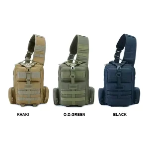 Waterproof Outdoor Crossbody Men’s Chest Bags EDC Molle Tactical Sling Pack for Camping Hiking