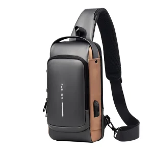 Waterproof Oxford Cloth Man Shoulder Bag Bolsa De Hombre Password Lock Sports Casual Men Chest Bag