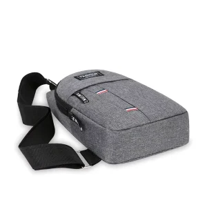 Waterproof Oxford Material All Seasons Outdoor Men’s Minimalist Chest Bag 3 Zippers USB Custom Sling Bag with Logo