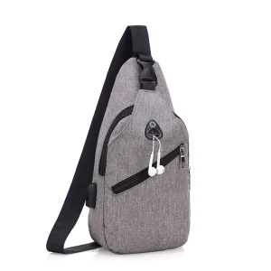 Waterproof Oxford Polyester Men’s Chest Bag Custom Logo Corporate Father Gift Crossbody Sling Shoulder Bag