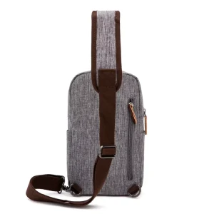 Waterproof Polyester Men’s Chest Bag Shoulder Crossbody Zipper Fashion Multiple Colors Available