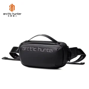 Waterproof Polyester Men’s Messenger Bag Lightweight Sling Crossbody Shoulder Pack Zipper Closure