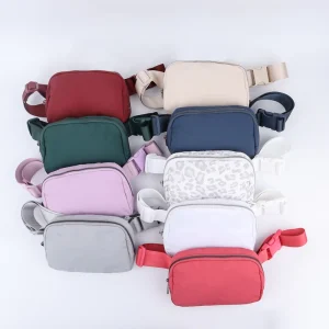 Waterproof Portable Rectangle Crossbody Men’s Waist Bag Mini Sport Belt Bag Custom Print Fanny Pack Bum Bag Custom