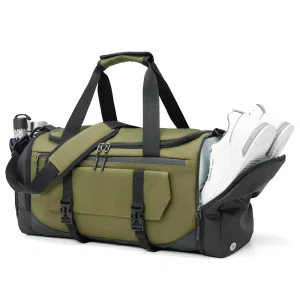 Waterproof Rucksack Carry on Weekender Gym Duffle Bag Backpack with Shoe Compartment