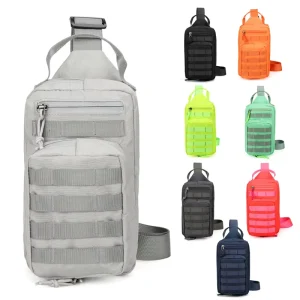 Waterproof Shoulder Sling Backpack Molle System Carry Messenger Bag EDC Small Crossbody Chest Pack Tactical Sling Bag