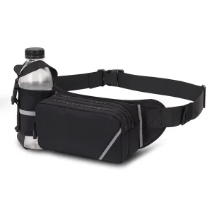 Waterproof Sporty Polyester String Closure Phone Waist/Crossbody Bag Unisex Durable for Running Outdoor Work Construction Site