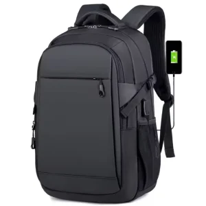 Waterproof USB Men’s Computer Bag Business 16.5 Inch Office Laptop Backpacks Travel Bags