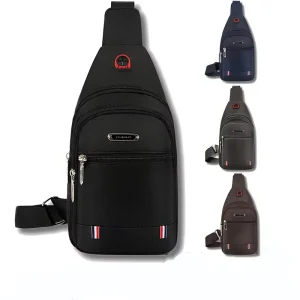 Waterproof Wear resistant Chest Bag Simple All match Casual Business Oxford Cloth Crossbody Bag Factory