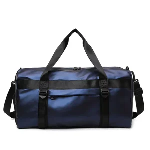 Wet and Dry Pocket Weekend Men’s Travel Bag Outdoor Leisure Sports Fitness Bag with Independent Shoe Compartment