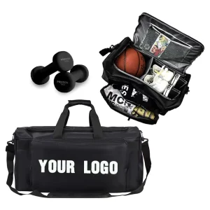 Wet and Dry Removable Compartment Yoga Gym Bag Men’s Sports Fitness Duffel Travel Bags for Camping