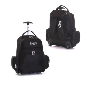 Wheeled Back Pack Suitcase Rolling Computer Bag Men’s Travel Laptop Backpack with Trolley