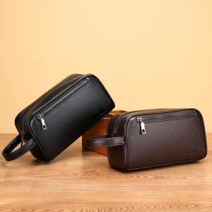 Whosale Men’s Clutch Bag Password Lock Anti Pu Leather Bag Large Capacity Business Hand Bag for Men