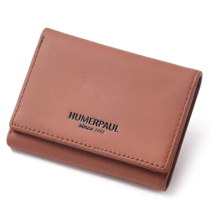 Women Trifold Wallet Genuine Leather Purse with Zip Pocket RFID Blocking Organizer Cash and Cards