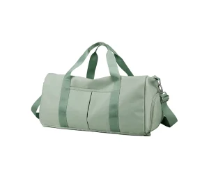 Women and Men’s Gym Travel Duffel Bag Fashion Nylon Bag with Dry Wet Pocket & Zipper Closure for Shoes Compartment
