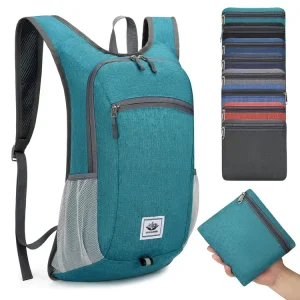 Women’s & Men’s Casual Backpack Cross-Border New Fashionable Folding Bag for Outdoor Sports Hiking Travel Padded Letter Pattern