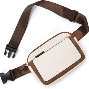 Women’s & Men’s Waist Bag Crossbody Chest Pack PU Leather Zipper Closure Unisex Leisure Travel Bestseller