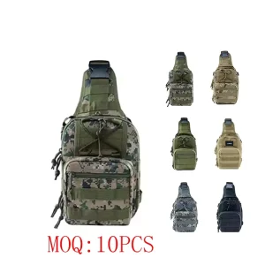 Women’s Outdoor Sport Camo Molle Chest Sling Crossbody Tactical Chest Bag Men’s Messenger Bag