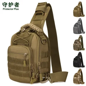 X227 Protector Plus 1000d Waterproof Chest Bag Camping Hiking Outdoor Cross Body Bag Shoulder Molle Tactical Men Sling Crossbody
