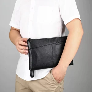 YAMO Men’s Clutch Bag Trend Business Casual Wristlet Envelope Bag for Men