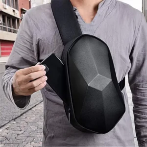 YOUDU Factory Men’s Hard Shell Waterproof Messenger Bags Sling Bag Crossbody Single Shoulder Bag USB Business Outdoor