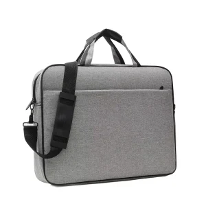 Zipper Closure 600D Polyester Briefcase Laptop Bag for Men’s Document Conference With Shoulder Strap
