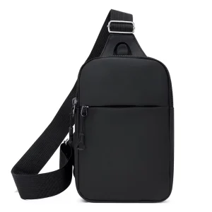 Zippered Pocket Crossbody Messenger Chest Bag Sling Bag for Man Sling Shoulder Outdoor Sports Men’s Chest Bags