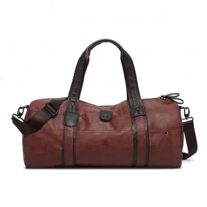 crazy horse pu men duffel bag man bags travel leather duffle bag
