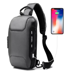 sports car style chest bag men’s crossbody shoulder bag casual business version crossbody bag